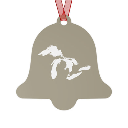 Great Lakes Christmas Ornament | Metal - Petoskey Beige