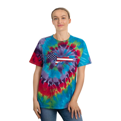 Michigan Upper Peninsula Tie-Dye T-Shirt (w/ UP USA Flag) | Unisex Spiral