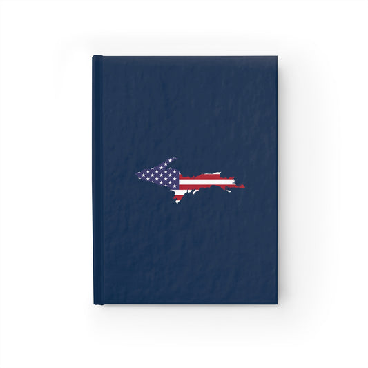 Michigan Upper Peninsula Blank Sketchbook (w/ UP USA Flag) | Navy