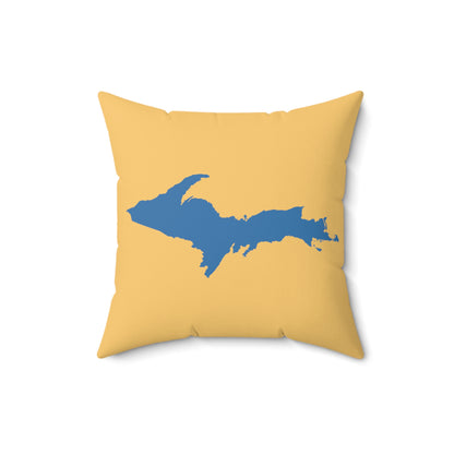 Michigan Upper Peninsula Accent Pillow (w/ UP Outline) | Citrine