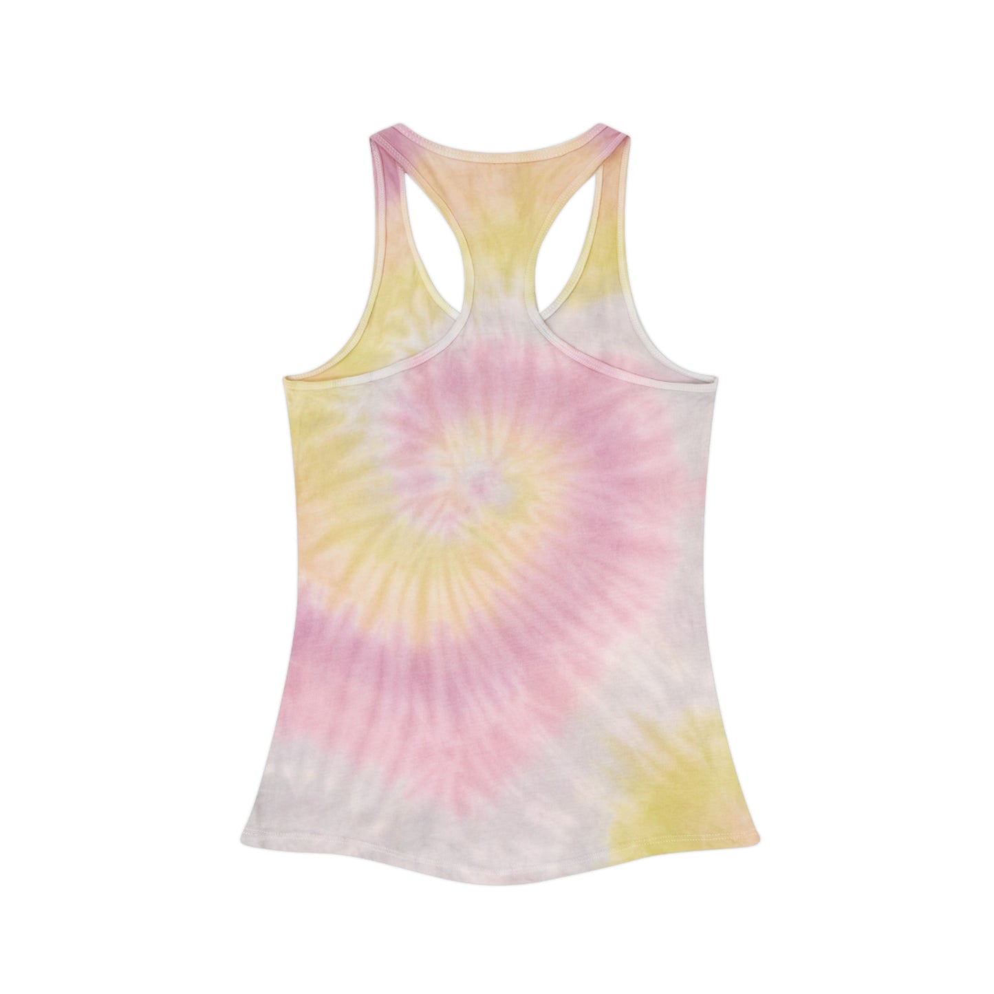 Michigan Upper Peninsula Tank Top (w/ Orange UP Outline) | Tie-Dye Racerback