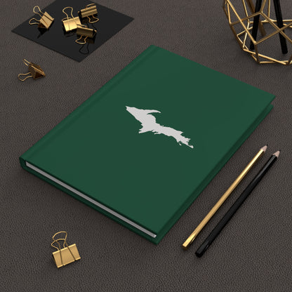 Michigan Upper Peninsula Hardcover Journal (Superior Green w/ UP Outline) | Ruled - 150pgs