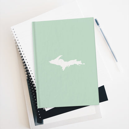 Michigan Upper Peninsula Blank Sketchbook (w/ UP Outline) | Sea Green