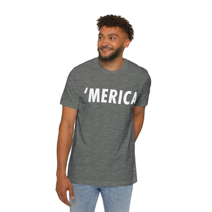 'Merica' T-Shirt (Oblique Sans Font) | Made in USA