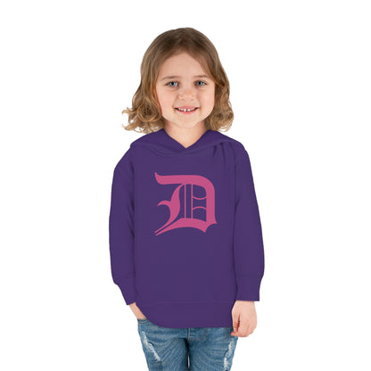 Detroit 'Old English D' Hoodie (Apple Blossom Pink) | Unisex Toddler