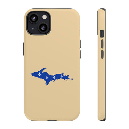 Michigan Upper Peninsula Tough Phone Case (Maple Color w/ UP Quebec Flag Outline) | Apple iPhone