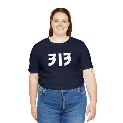 Detroit '313' T-Shirt (80s Glam Rock Font) | Unisex Standard Fit