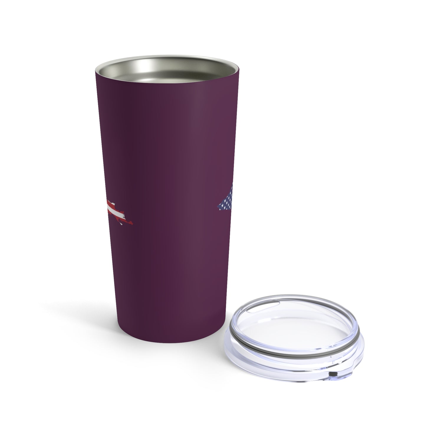 Michigan Upper Peninsula Tumbler (w/ UP USA Flag) | Tyrian Purple - 20oz