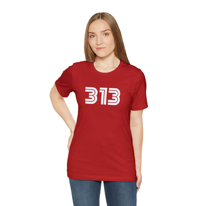 Detroit '313' T-Shirt (1970s Audiophile Font) | Unisex Standard Fit