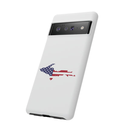 Michigan Upper Peninsula Tough Phone Case (w/ UP USA Flag Outline) | Samsung & Pixel Android