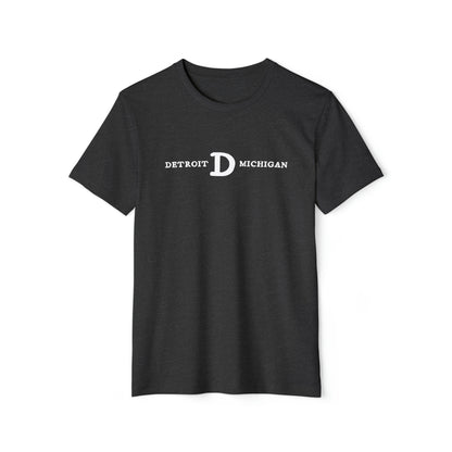 'Detroit Michigan' T-Shirt (w/ 'Old French D') | Unisex Recycled Organic