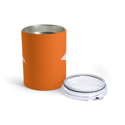 Michigan Upper Peninsula Tumbler (w/ UP Outline) | Safety Orange - 10oz