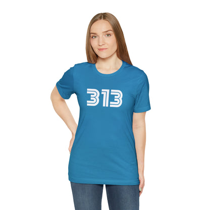 Detroit '313' T-Shirt (1970s Audiophile Font) | Unisex Standard Fit