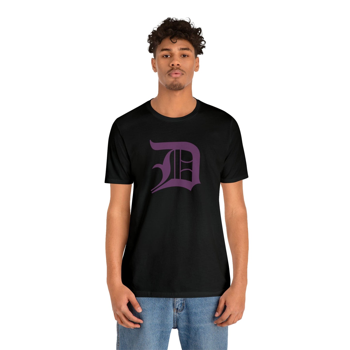 Detroit 'Old English D' T-Shirt (Plum) | Unisex Standard