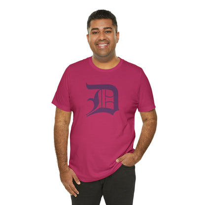 Detroit 'Old English D' T-Shirt (Plum) | Unisex Standard