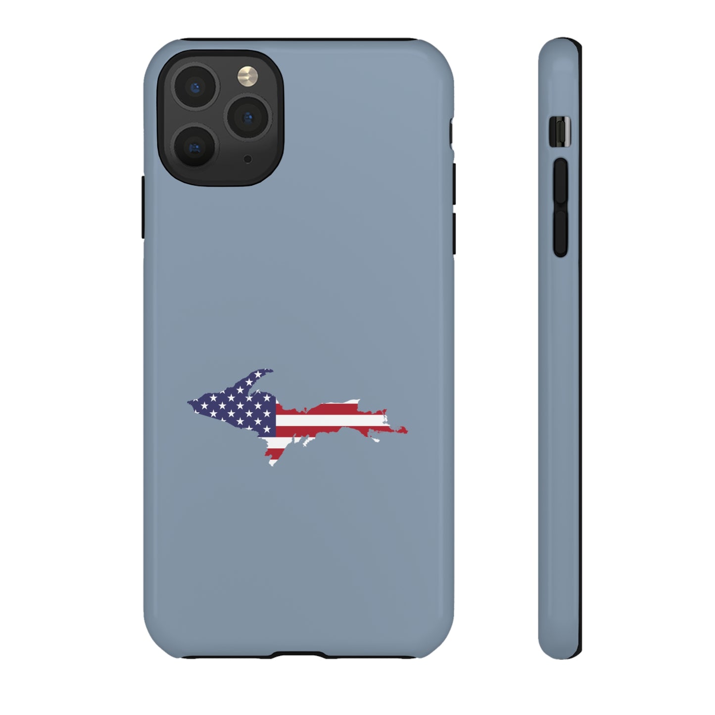 Michigan Upper Peninsula Tough Phone Case (B-24 Liberator Grey w/ UP USA Outline) | Apple iPhone