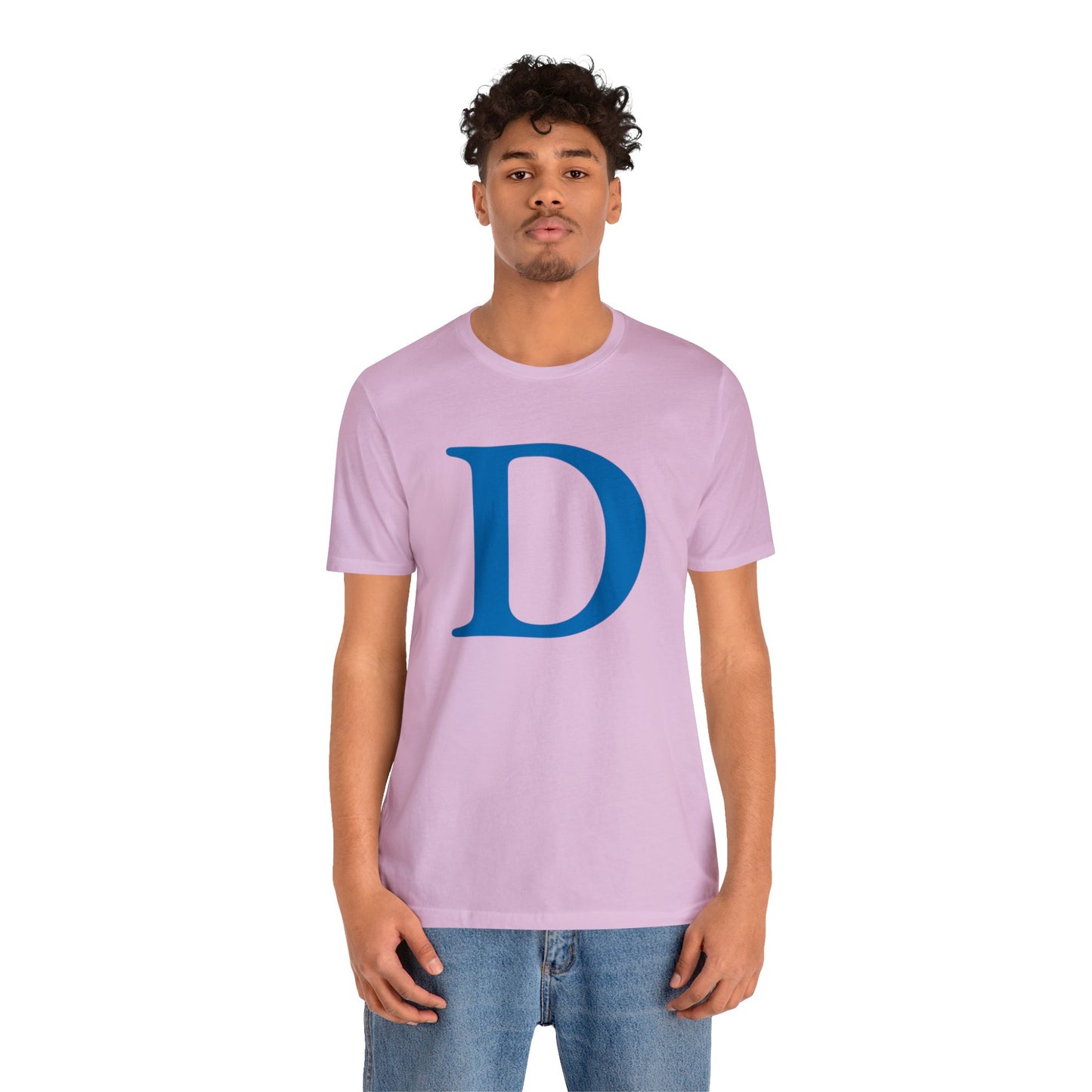 'Old French D' T-Shirt (Azure) | Unisex Standard Fit