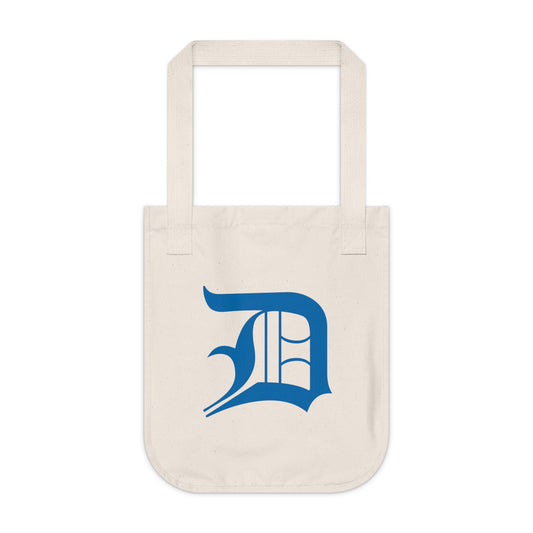 Detroit 'Old English D' Heavy Tote (Azure)