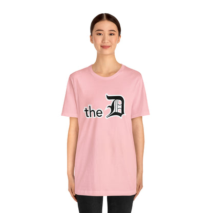 Detroit 'the D' T-Shirt (Black) | Unisex Standard