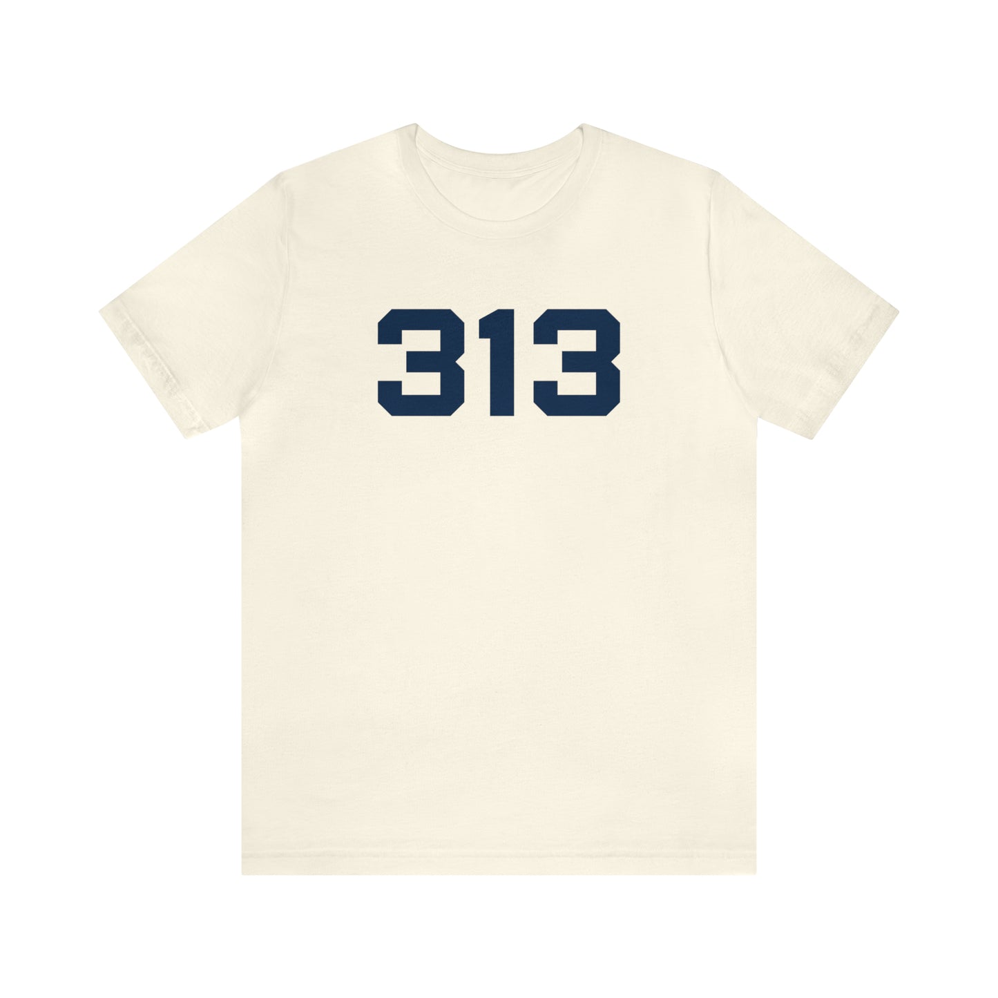 Detroit '313' T-Shirt (Athletic Font) | Unisex Standard Fit