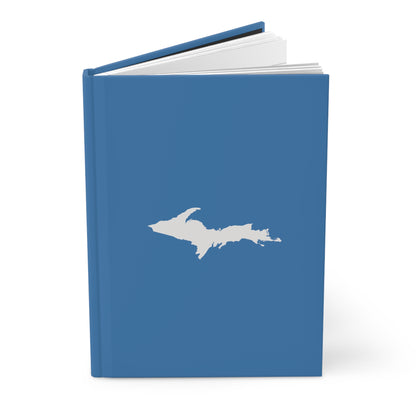 Michigan Upper Peninsula Hardcover Journal (Lake Superior Blue w/ UP Outline) | Ruled - 150pgs