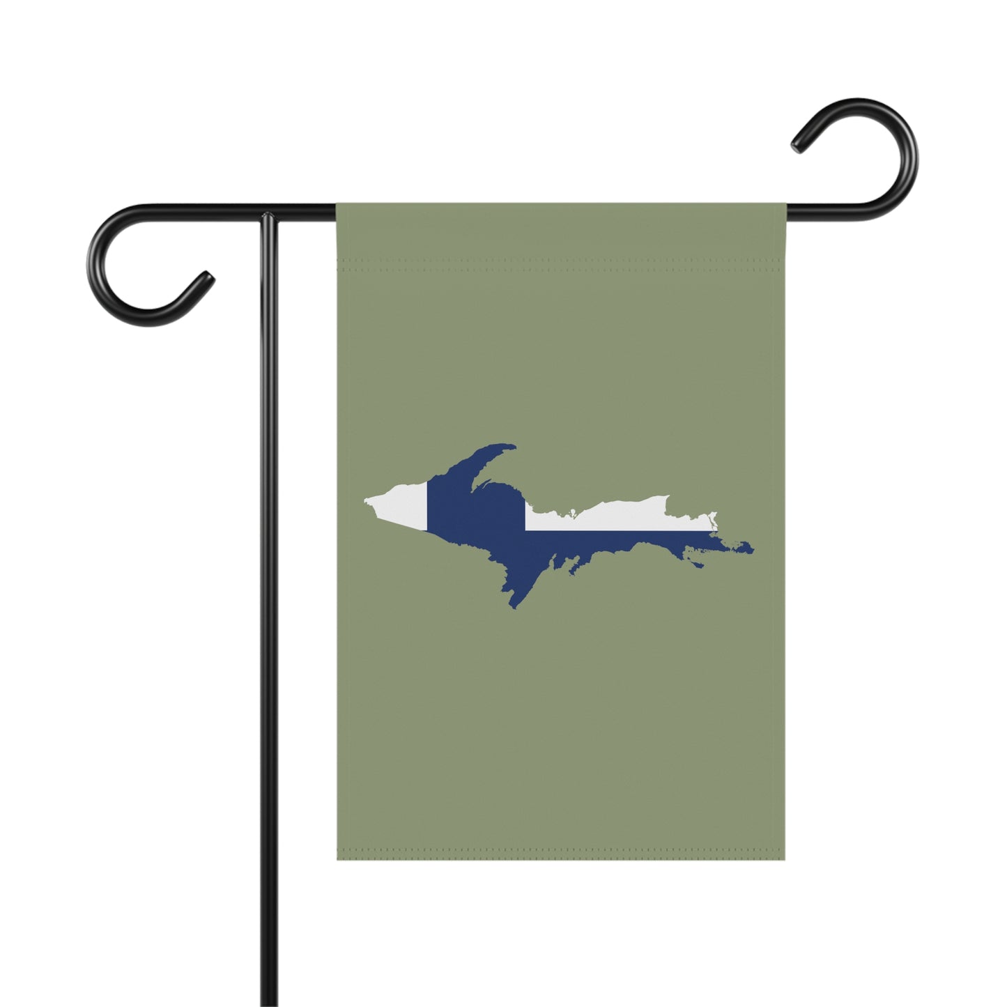 Michigan Upper Peninsula Home & Garden Flag (w/ UP Finland Flag) | Beachgrass Green