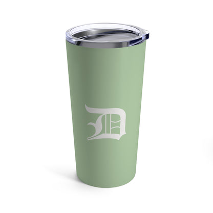 Detroit 'Old English D' Tumbler | Tea Green - 20oz