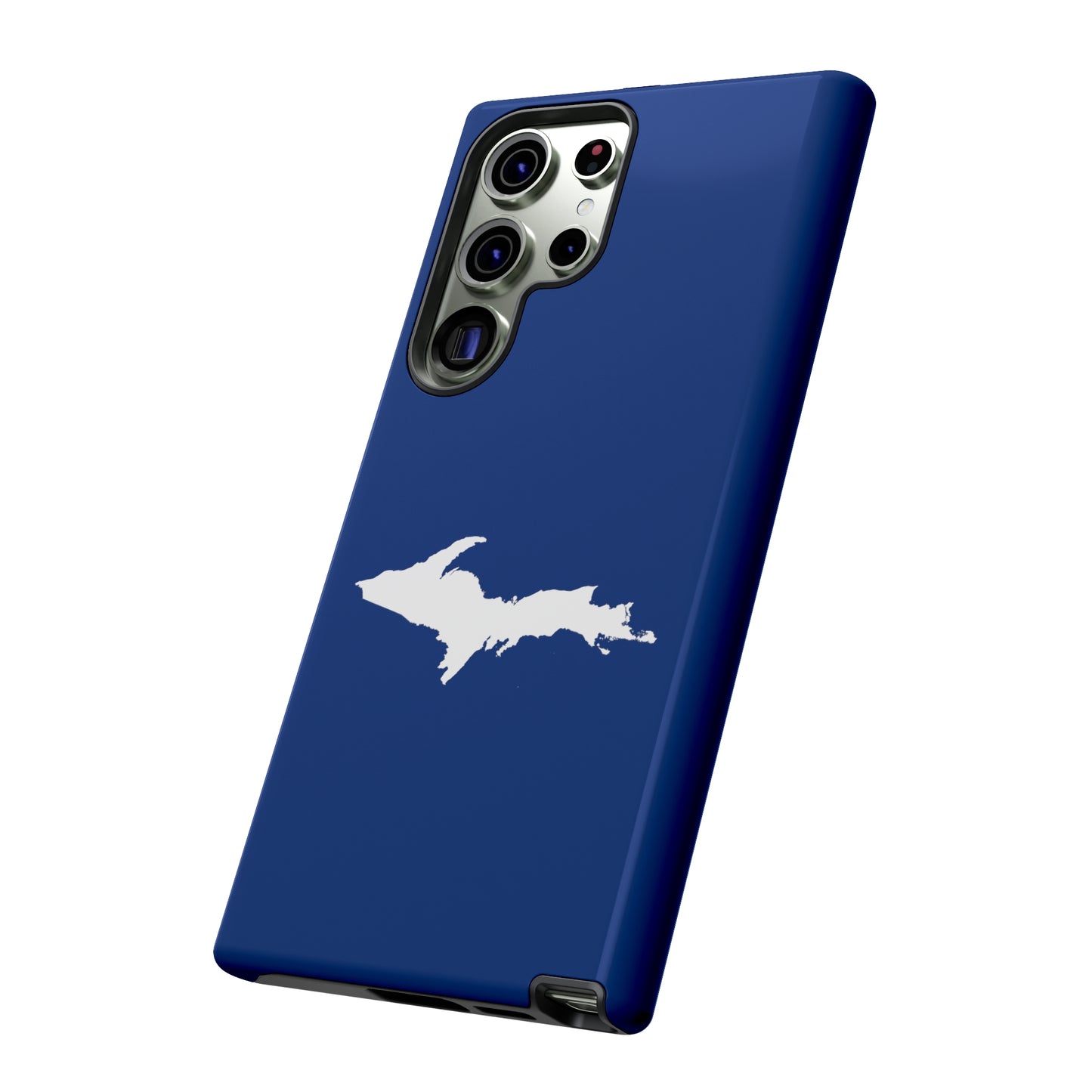 Michigan Upper Peninsula Tough Phone Case (Dearborn Blue w/ UP Outline) | Samsung & Pixel Android