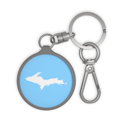 Michigan Upper Peninsula Keyring (w/ UP Outline) | DTW Blue