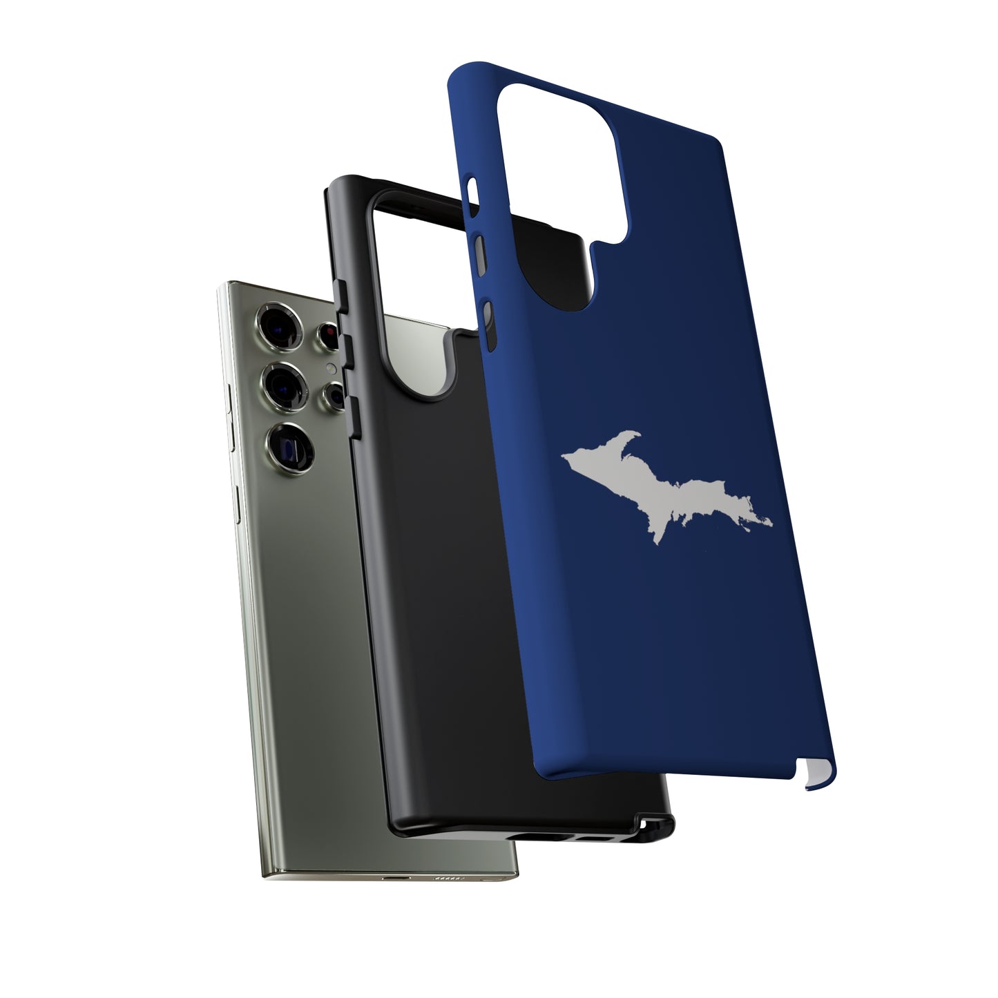 Michigan Upper Peninsula Tough Phone Case (Dearborn Blue w/ UP Outline) | Samsung & Pixel Android