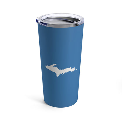 Michigan Upper Peninsula Tumbler (w/ UP Outline) | Lake Superior Blue - 20oz