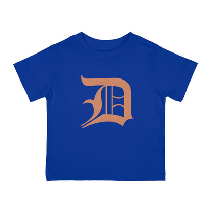 Detroit 'Old English D' Infant T-Shirt (Copper Color) | Short Sleeve