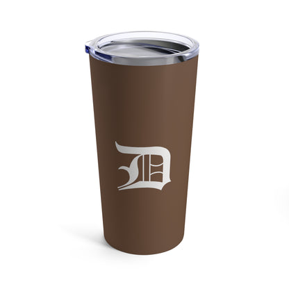 Detroit 'Old English D' Tumbler | Coffee Color - 20oz