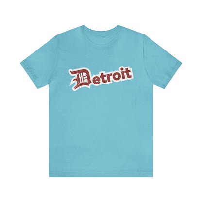 'Detroit' T-Shirt (Ore Dock Red w/ Old English 'D') | Unisex Standard