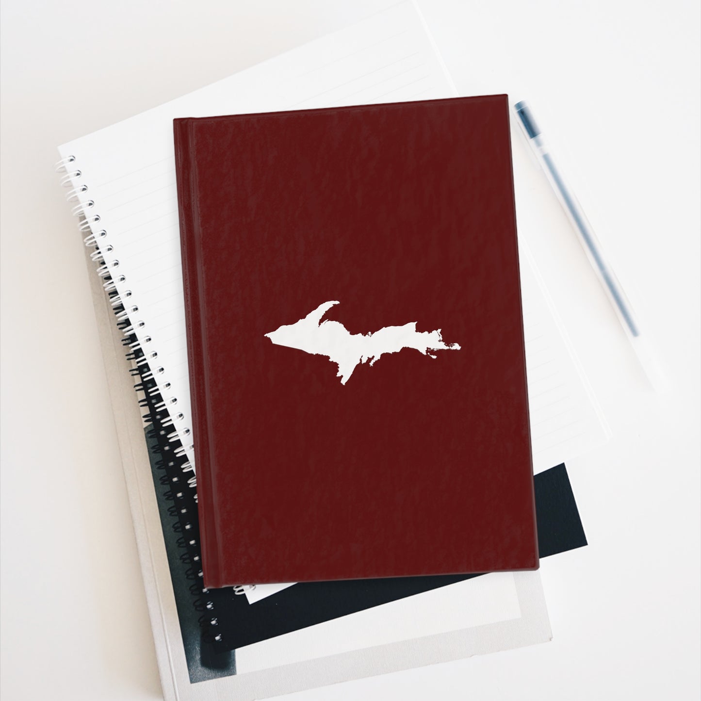 Michigan Upper Peninsula Blank Sketchbook (w/ UP Outline) | Cherrywood Color