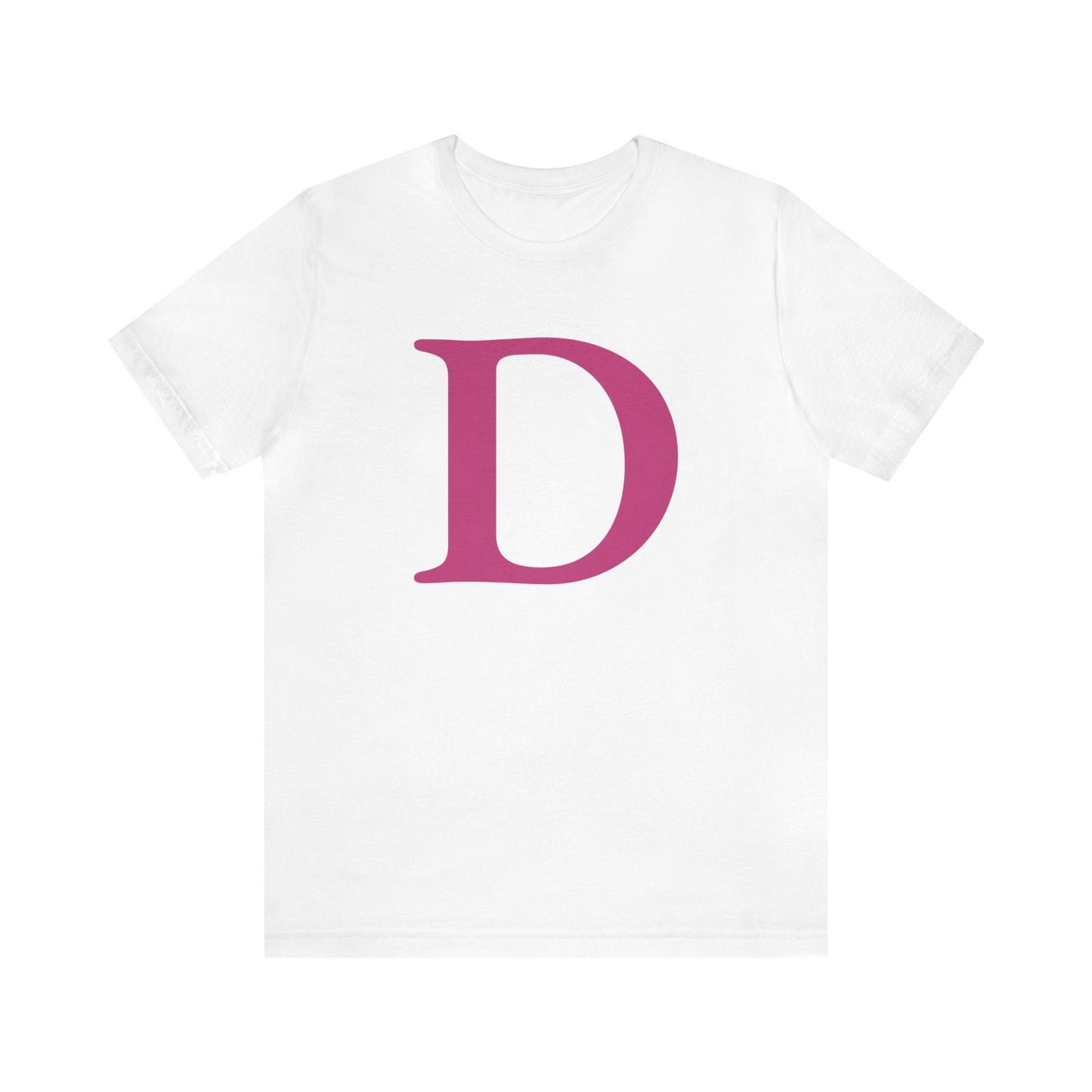 'Old French D' T-Shirt (Apple Blossom Pink) | Unisex Standard Fit