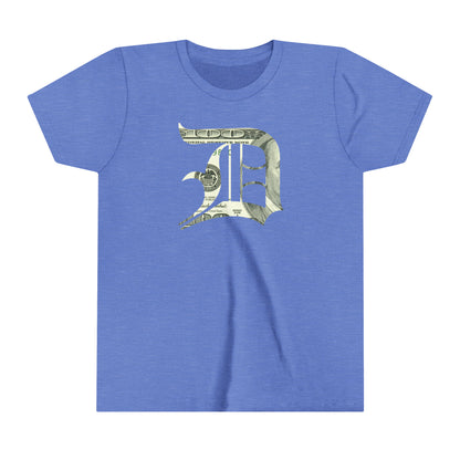 Detroit 'Old English D' T-Shirt (Benjamins Edition) | Youth Short Sleeve