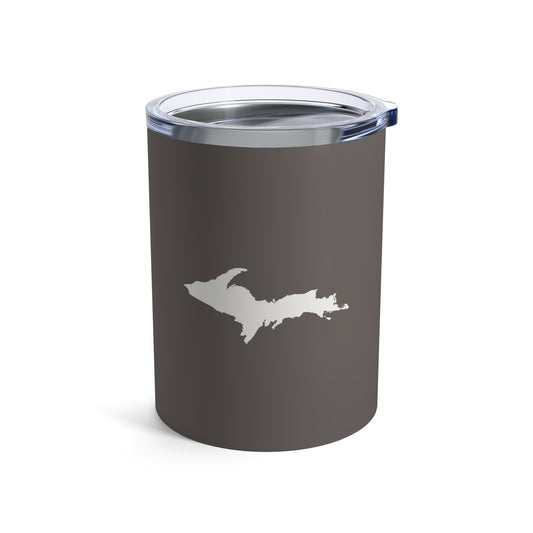 Michigan Upper Peninsula Tumbler (w/ UP Outline) | Warren Tank Grey - 10oz