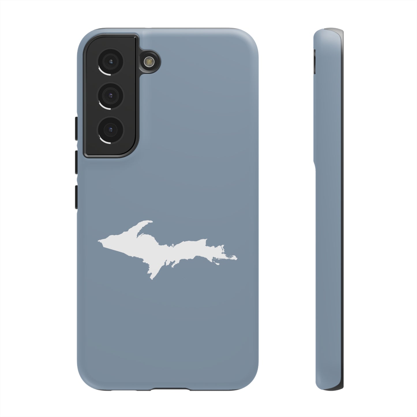 Michigan Upper Peninsula Tough Phone Case (B-24 Liberator Grey w/ UP Outline) | Samsung & Pixel Android