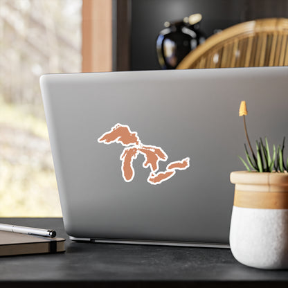 Great Lakes Kiss-Cut Windshield Decal | Copper