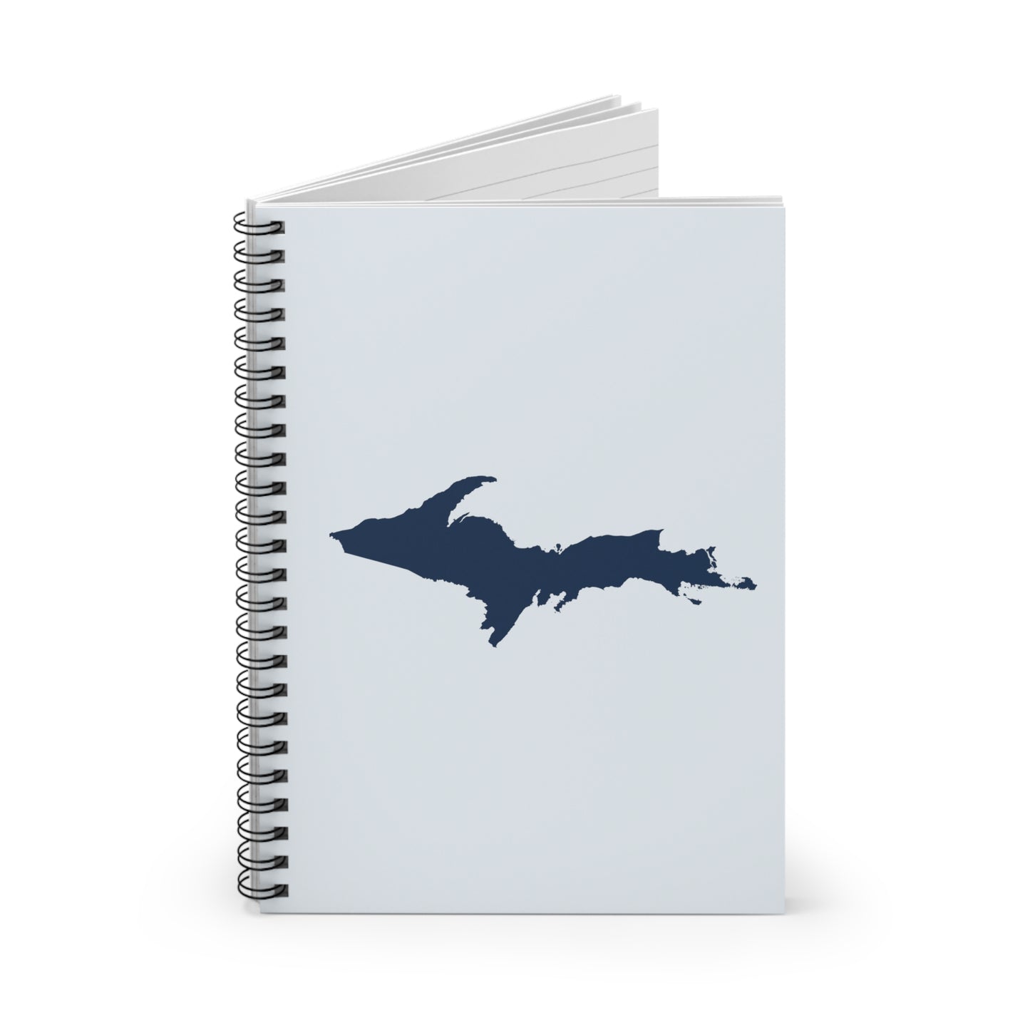 Michigan Upper Peninsula Spiral Notebook (w/ UP Outline) | Gossy White