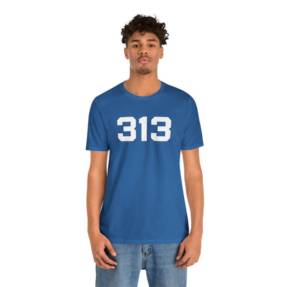 Detroit '313' T-Shirt (Athletic Font) | Unisex Standard Fit