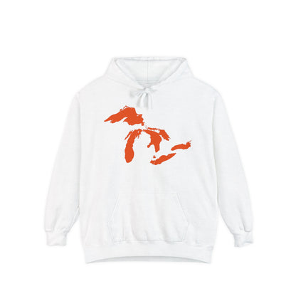 Great Lakes Hoodie (Maple Leaf Orange) | Unisex Garment-Dyed