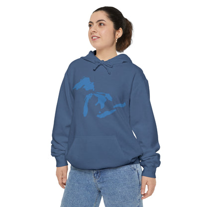 Great Lakes Hoodie (Superior Blue) | Unisex Garment-Dyed