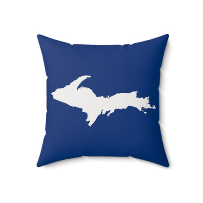 Michigan Upper Peninsula Accent Pillow (w/ UP Outline) | Dearborn Blue