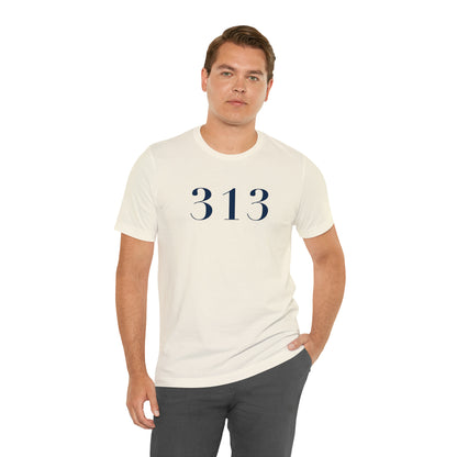 Detroit '313' T-Shirt (Didot Font) | Unisex Standard Fit