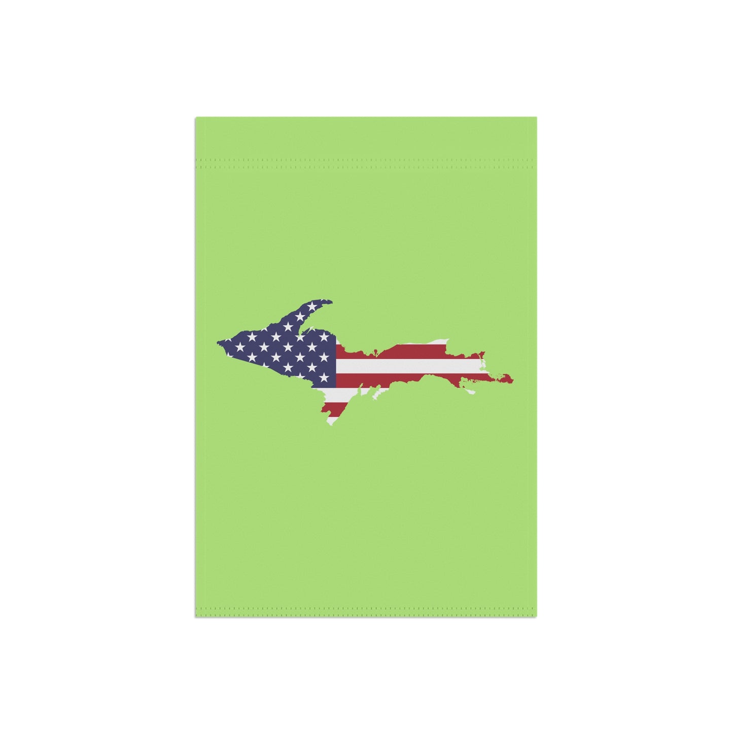 Michigan Upper Peninsula Home & Garden Flag (w/ UP USA Flag) | Flash Green