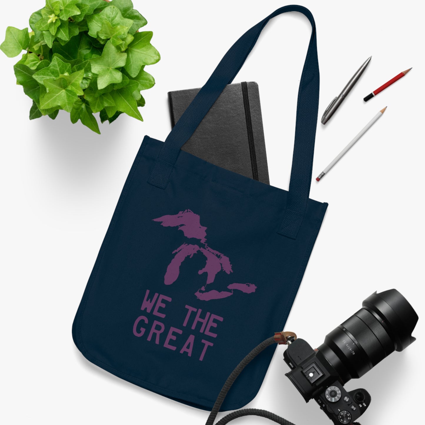 Great Lakes 'We The Great' Heavy Tote | Plum