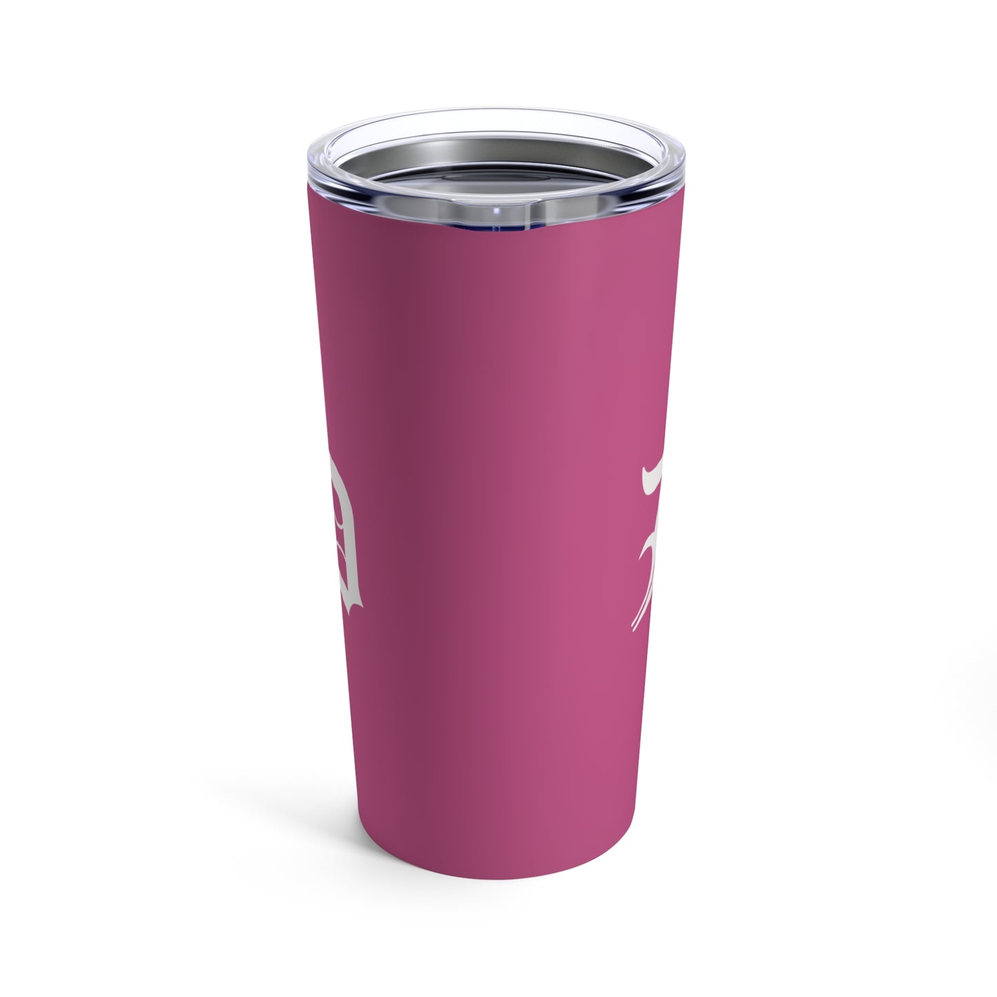 Detroit 'Old English D' Tumbler | Apple Blossom Pink - 20oz