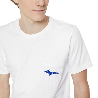 Michigan Upper Peninsula Pocket T-Shirt (w/ UP Quebec Flag) | Unisex Standard